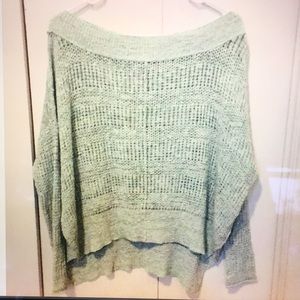 NWOT Free People Knit Sweater XS Turquoise
